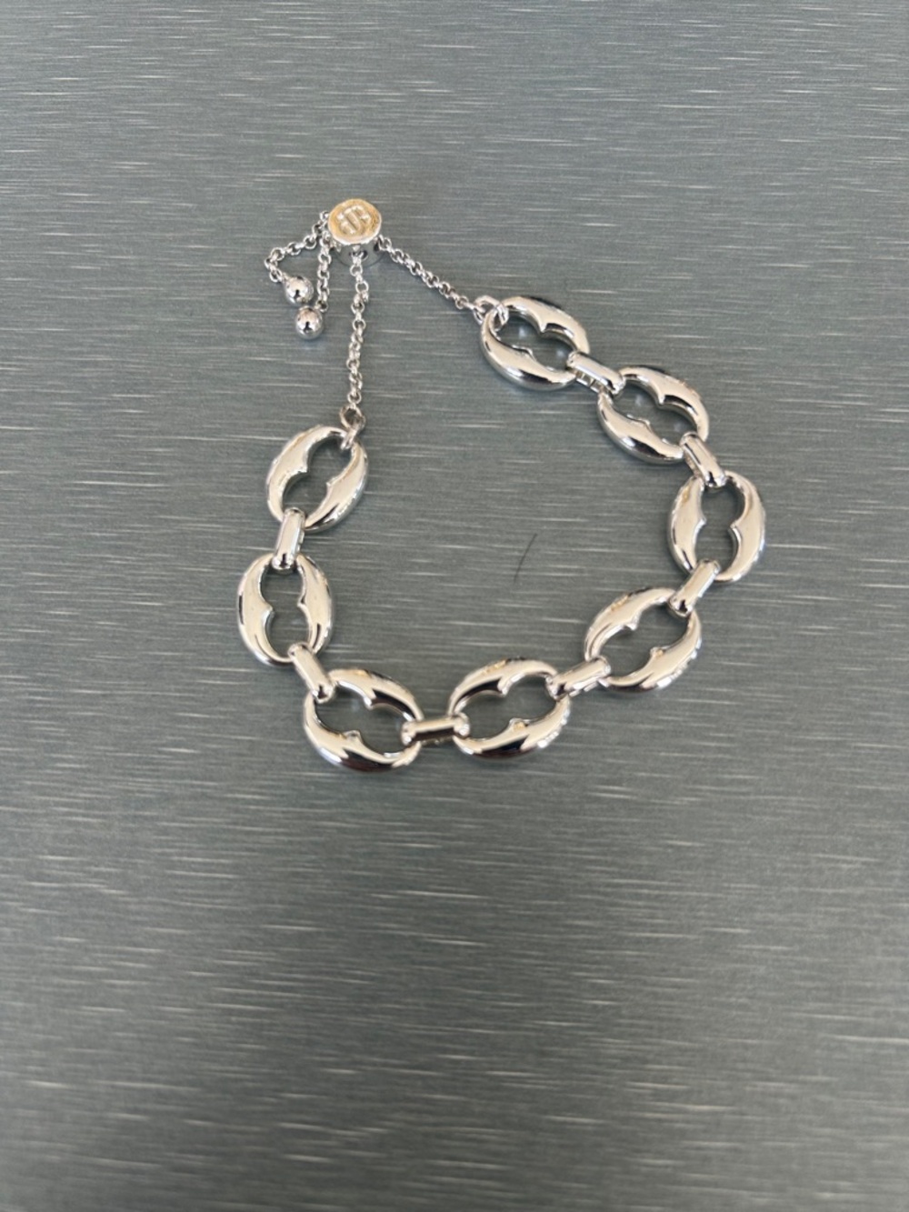 Bomb Party Silver Tone Link Chain Bracelet - Women Jewelry Adjustable